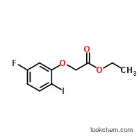 Molecular Structure of 1245647-77-1 (Ethyl (5-fluoro-2-iodophenoxy)acetate)